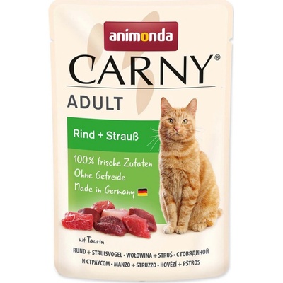Carny Adult hovězí a pštros 85 g