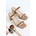 Moda Trend Дамски сандали с ток - Бежови #328348 (328348_Бежов)