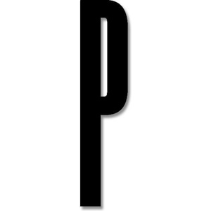 Design Letters Буква Design Letters P акрил 8 см черна (30201600P)