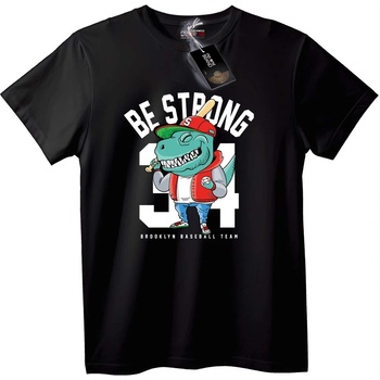 NOONEBRAND Тениска Динозавър Бейзбол - 6XL, Black