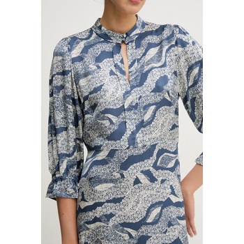 Bruuns Bazaar Рокля Bruuns Bazaar в синьо дълга със стандартна кройка (BBW4320)