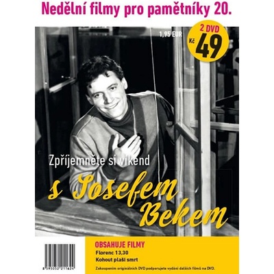 Nedělní filmy pro pamětníky 20. - Josef Bek - 2 DVD pošetka