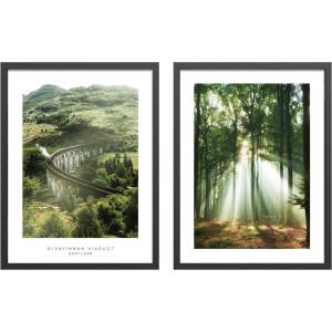 Styler Картини в комплект от 2 бр. 30x40 cm Woods - Styler (OB-22720)