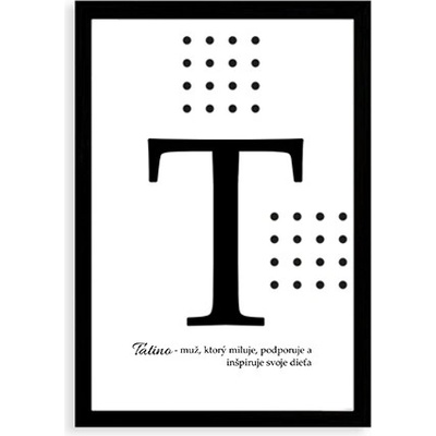 Plagát Typografický plagát pre Tatina 20x30 - 54556