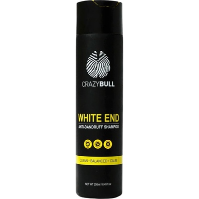 CrazyBull White End Anti-Dandruff Shampoo ľampón proti lupinám 250 ml