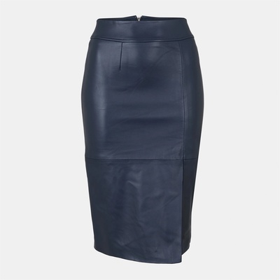 BOSS Къси панталони BOSS Women's Setora Leather Shorts - Dark Blue