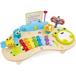 HaPe International Дървен комплект Hape - Музикална маса с инструменти 8 в 1 (H0523)