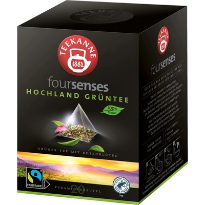 TEEKANNE foursenses Highland Green Tea FairTrade 20 pyramidových sáčků