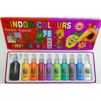 Barvy na sklo Koh-i-noor 9739 sada 12 ks á 10,5 ml