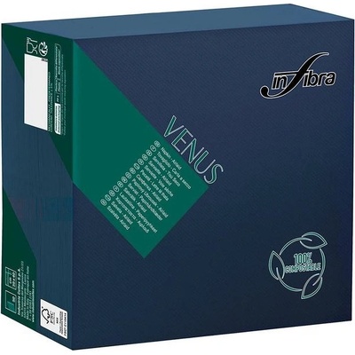 Celtex Ubrousky INFIBRA Venus Airlaid textilní BIO modrá 50ks 40x40cm – Zboží Dáma
