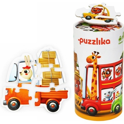 Puzzlika 13784 Auta 5 obrázků 20 dílků