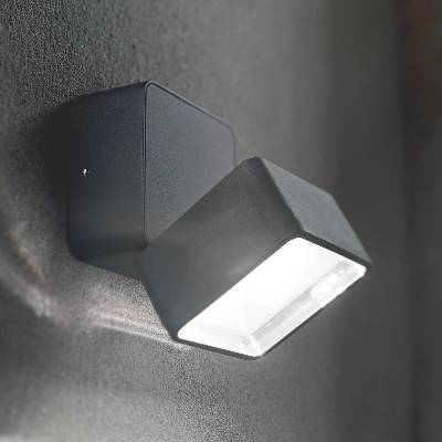 Ideal Lux -LED Външно стенно осветително тяло OMEGA LED/7W/230V CRI 90 IP54 антрацит (ID285511)