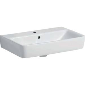 Geberit Selnova Compact - Умивалник 60x37 см, с преливник, отвор за смесител, бял 501.511. 00.7 (501.511.00.7)