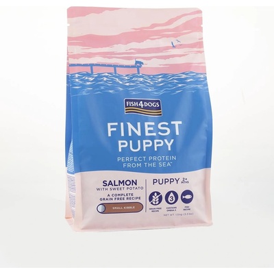 Fish4Dogs malé pre šteniatka Finest losos so sladkými zemiakmi 12 kg
