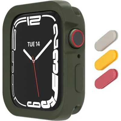 SwitchEasy Colors Case - удароустойчив силиконов (TPU) кейс за Apple Watch 41мм, 40мм (зелен)
