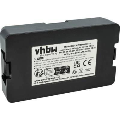 VHBW Батерия за Gardena 250 / 400 / 500, 18 V, 3.0 Ah (889004770)