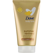 Dove samoopalovací tělové a pleťové mléko Summer revived Fair to medium 75 ml