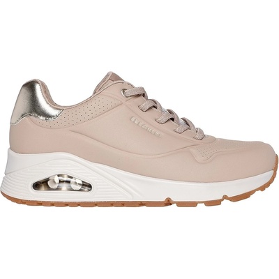 Skechers Дамски маратонки Skechers UNO Stand On Air Trainers Womens - Nude/Metallic