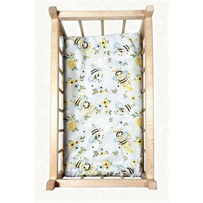 SDS Matrac do postieľky pre bábiky Včielky 50x28 cm