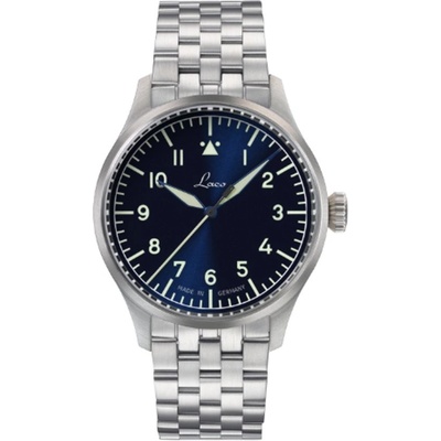 Laco Flieger Stuttgart Pro Blau Steel Bracelet
