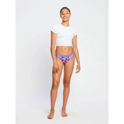 Modibodi Момичешки менструални бикини Modibodi Teen Hipster Bikini Super Wicked Web Purple Modibodi | Lilav Mnogotsveten | Момичешки | 16-18 години