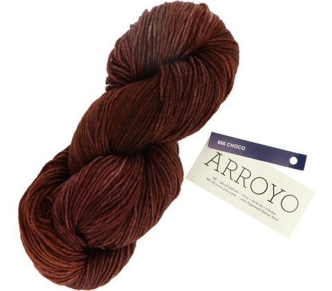 Malabrigo Arroyo Choco 686 hnedá
