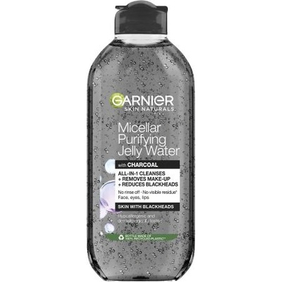 Garnier Skin Naturals Micellar Purifying Jelly Water 400 ml мицеларна вода с активен въглен против черни точки за жени