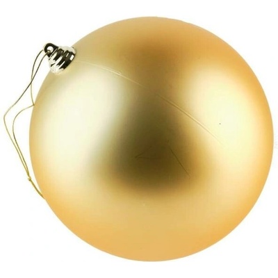 DECOLED Veľká vianočná guľa 20 cm, šampanské, matná, UV