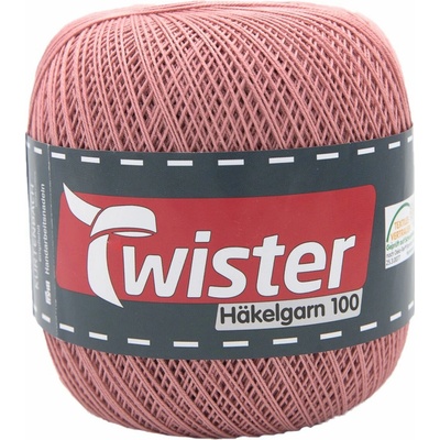 Pletací příze Kurtenbach Twister Häkelgarn 100 Barva: 33 ALTROSA