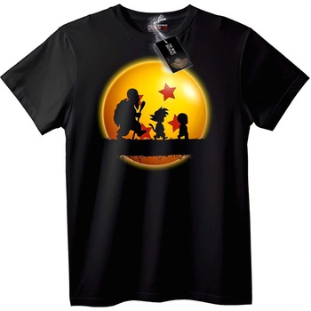 NOONEBRAND Тениска Силует на Dragon Ball - S, White