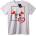 NOONEBRAND Тениска със сърца - 2XL, White