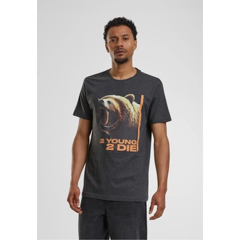 Mister Tee Тениска 2 Young 2 Die Tee charcoal XXLUB-MT2798-00091 - Тъмносив, размер L