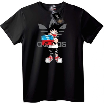 NOONEBRAND Тениска Goku с Кецове - XS, Black
