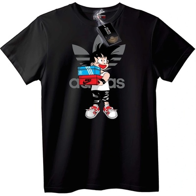 NOONEBRAND Тениска Goku с Кецове - XS, Black