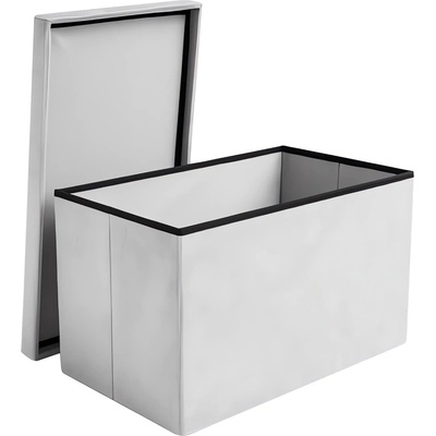 Ruhhy 25994 Taburet skládací látkový, 80 kg, 60 x 30 x 30 cm, světle šedá