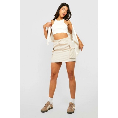 Boohoo mini sukňa rovného strihu