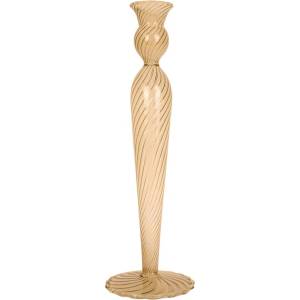 PT LIVING Светлокафяв стъклен свещник, височина 26, 5 cm Swirl - PT LIVING (PT3730SB)