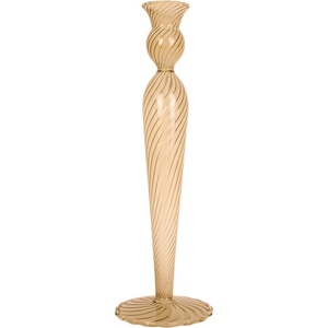 PT LIVING Светлокафяв стъклен свещник, височина 26, 5 cm Swirl - PT LIVING (PT3730SB)