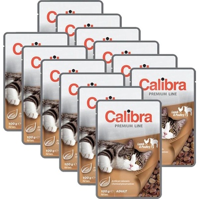 Calibra Cat Adult Lamb & Poultry 12 x 100 g