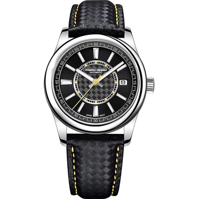 Pagani design Мъжки часовник Pagani Design Quick, Автоматичен, Черен / Жълт (PD-1778-BLACK-YELLOW)