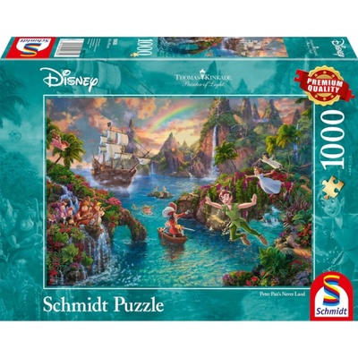 Schmidt Spiele Puzzle Schmidt Thomas Kinkade Disney Peter Pan 1000pc (sch9635)