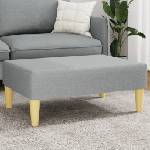 vidaXL Табуретка, светлосива, 77x55x31 см, Плат (379553)