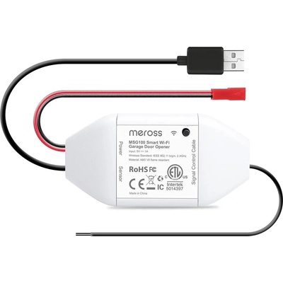 Meross Смарт сензор Meross - MSG100HK, гаражна врата, бял (261000011)