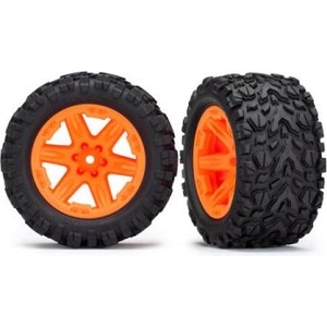 Traxxas колело 2.8", диск RXT оранжев, гума Talon Extreme (чифт)
