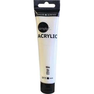 Akrylová barva Lukas Simply bílá 75 ml