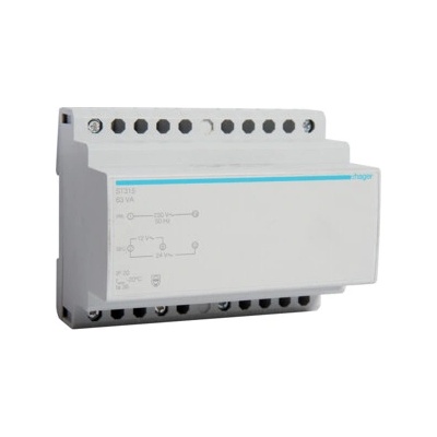 HAGER Trafo ST315 63VA 230/12/24V ST315