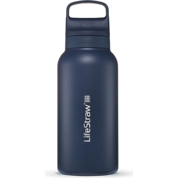 LifeStraw Go 2.0 Stainless Steel Water Filter Bottle 1L Aegean Sea LGV41SASWW