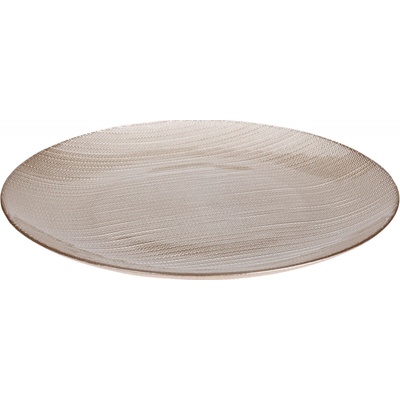 Home Styling Collection Skleněný plochý talíř KARNEOL 28 cm zlatá