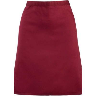 Premier PR151 Zástera do pása krátka Colours červená burgundy