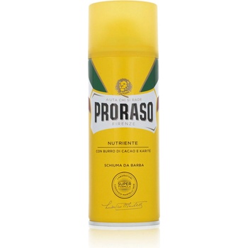 Proraso Yellow pena na holenie s regeneračným účinkom Cocoa Butter and Shea Butter 400 ml